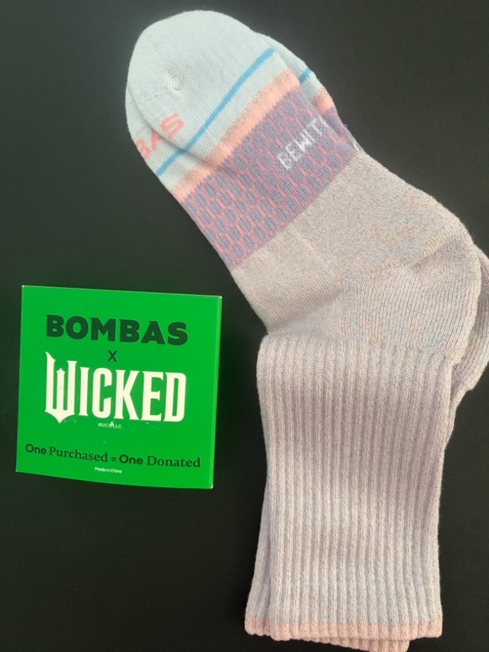Bombas Wicket Quarter Socks Calf/Crew Pastel Sparkle Sold Out New w/tags Small